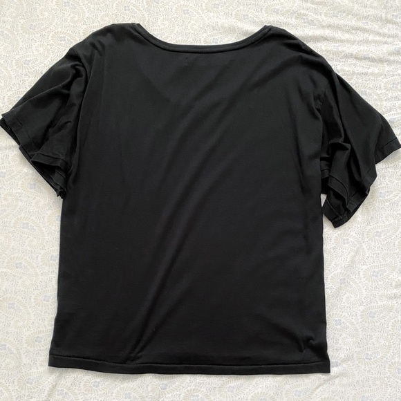 Something Else by Natalie Wood boho moon blouse, black tan - Picture 3 of 8